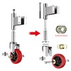 Homhoo Spring Loaded Gate Casters 5” Heavy Duty Gate Caster