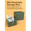 Record-Happy Stackable Foldable Storage Crates – 3 Pack 9 Inch