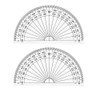 Leline's 4 Inch Protractor, Plastic Student Math Protractors, Pack of