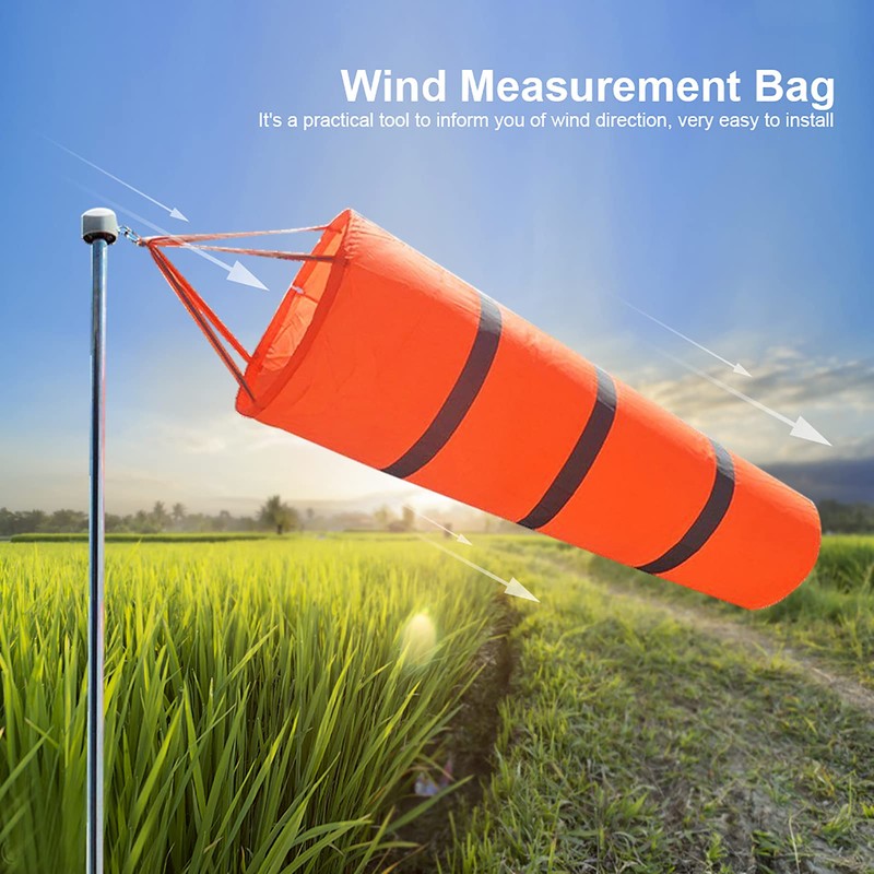 100cm/150cm Outdoor Windsocks, Reflective Waterproof Wind Measurement Hanging Sock Bag