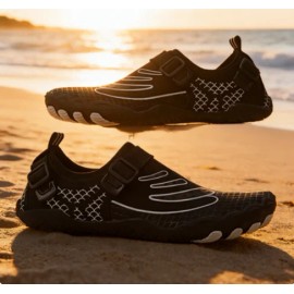 2027 NEW KJ Fast Drying Swimming Water Beach Wholesale Water ShoesColor: A816 black, US Size: 39