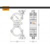 Global Truss Swivel Coupler Tube 32 – 35 mm Black