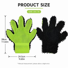 Premium Microfiber Car Wash Mitt Scratch-Free Super Absorbent Car Cleaning