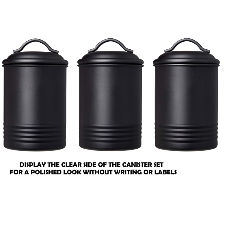 Steelware Central Kitchen Canister Set of 3 Sugar Coffee Tea