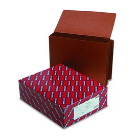 Smead End Tab Expanding File Wallet with Flap and Cord Closure, 5-1/4" Expansion, Letter Size, Redrope, 10 per Box (71144)