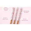 Valentine’s Day Chocolate Pretzel Rods – 16 Individually Wrapped White