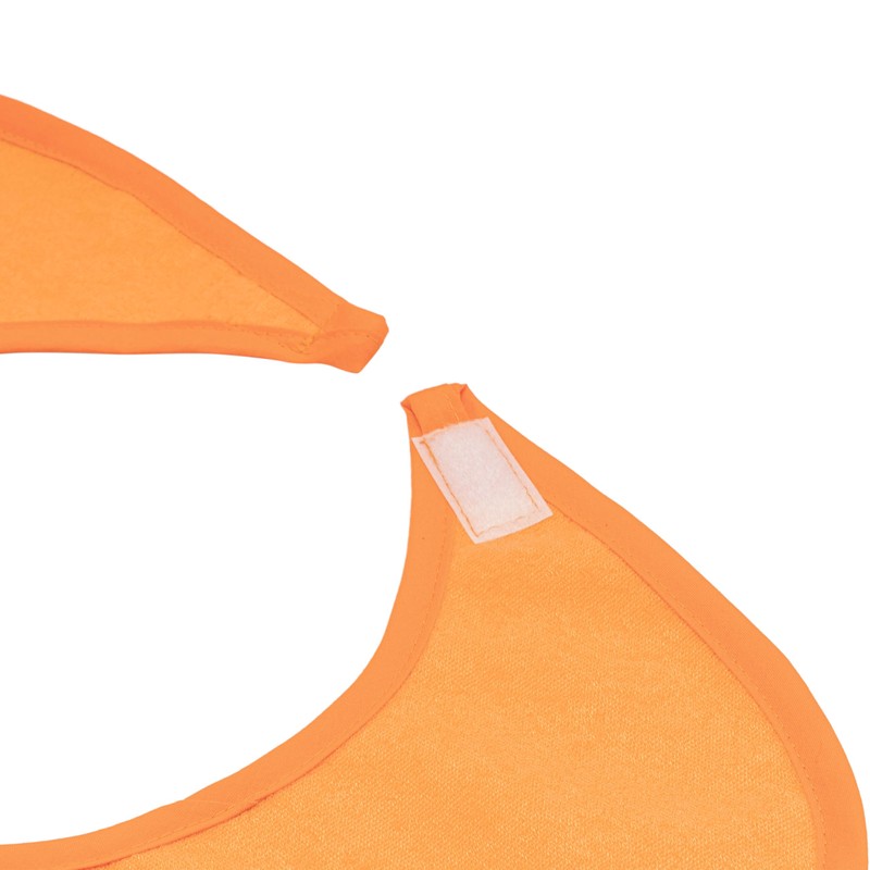 Sensalou Adult Bib Ess Apron Spill Bib for Seniors, orange