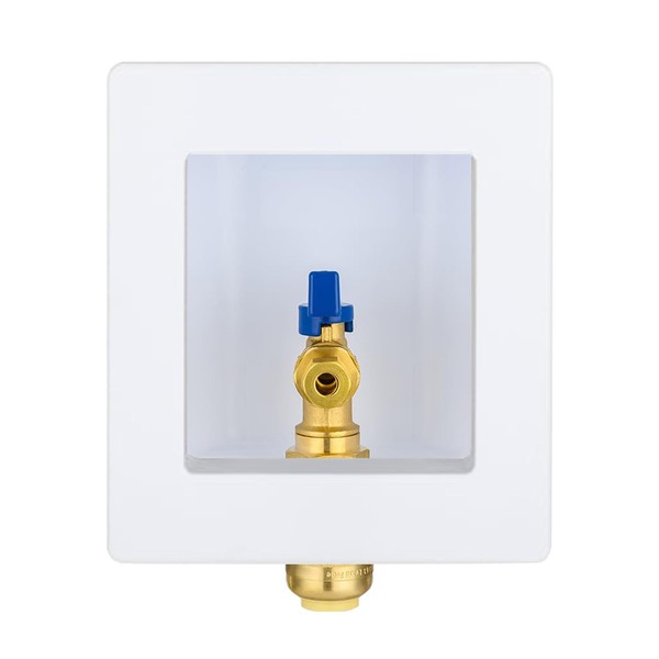 1-Pack Niikappu Push-to-Connect Ice Maker Outlet Box, 1/2"Push-fit Inlet x