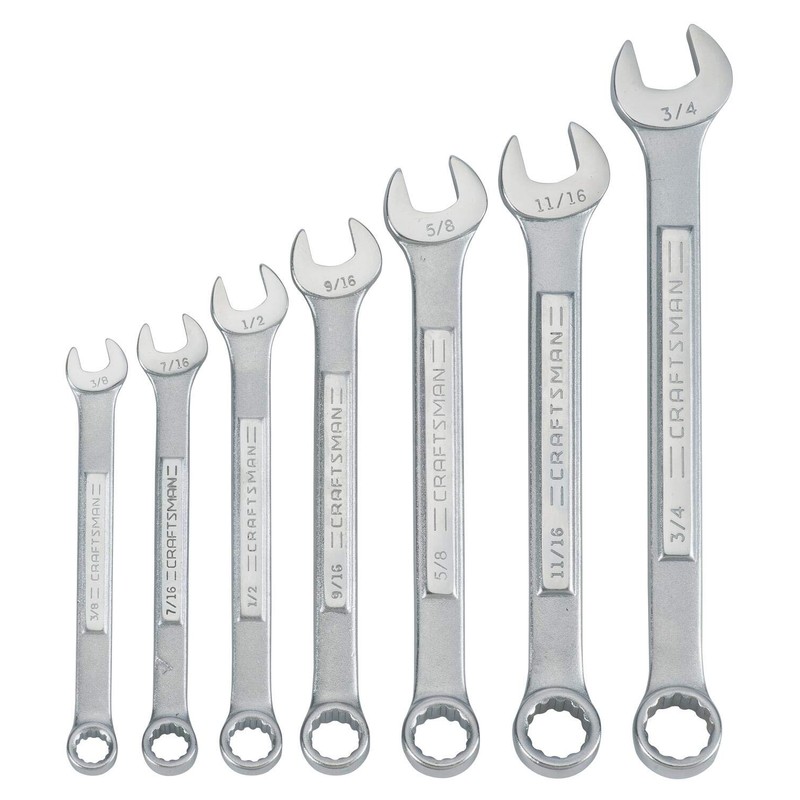 CRAFTSMAN CMMT87016 7PC SAE RAISED PANEL WRENCH SET