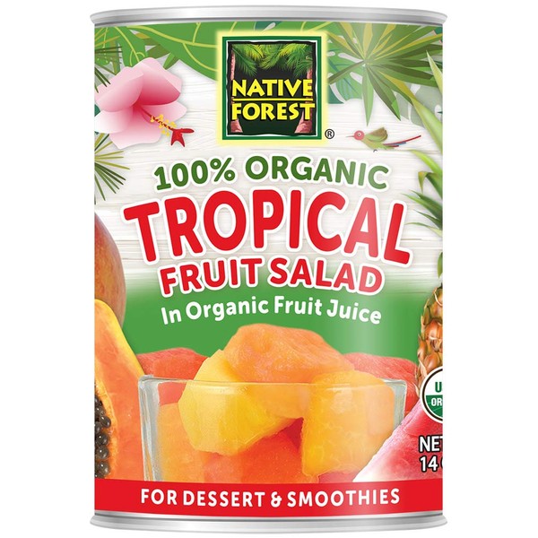 Native Forest Organic Tropical Fruit Salad, 14 Ounce Cans (Pack of 6)