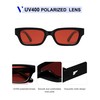 VANLINKER Polarized Trendy Small Skinny Square Cat Eye Sunglasses for