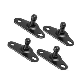 Hihaha 4pcs 10mm Auto Ball Studs Mounting Brackets for Gas Struts Shocks Durable Material