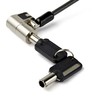 StarTech.com 6.5' (2m) 3-in-1 Universal Laptop Cable Lock - Keyed