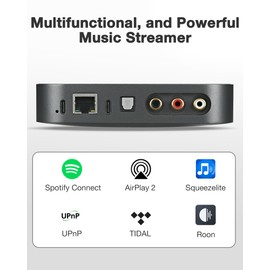 ARSY Ne-2 New Version Streaming Music Receiver, Airplay 2 Receiver, WiFi Audio Streamer Stream Hi-Res Audio from Spotify, Tidal, Roon and More