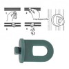 Greenhouse Twist Clips Kit - 100PCS Plastic Fixing Extender Corner