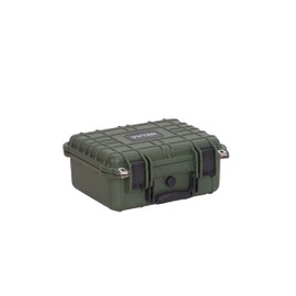 MEIJIA Portable All Weather Waterproof Protective Case,Hard Case,Camera Case With Customized Fit Foam,Fit Use of Drones,Camera,Equipments,Pistols,13.35 x11.63x5.98inches (Green)