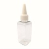 Pointed Cap Square 50ml White Refill Container Liquid Dispensing Bottle Single Piece / 뾰족캡 소분공병 사각 50ml 화이트 리필용기 액체소분통 낱개
