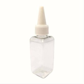Pointed Cap Square 50ml White Refill Container Liquid Dispensing Bottle Single Piece / 뾰족캡 소분공병 사각 50ml 화이트 리필용기 액체소분통 낱개