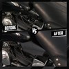 cooideamoto Motorcycle Air Heat Deflector Air Deflector Reflective Saddle Shields