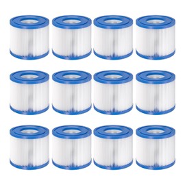 Paquete de 12 filtros de hidromasaje tipo VI cartucho de repuesto para tina de hidromasaje Saluspa compatible con Lay-Z-Spa,Coleman SaluSpa 90352E, 58323E, 58323 Bomba de piscina
