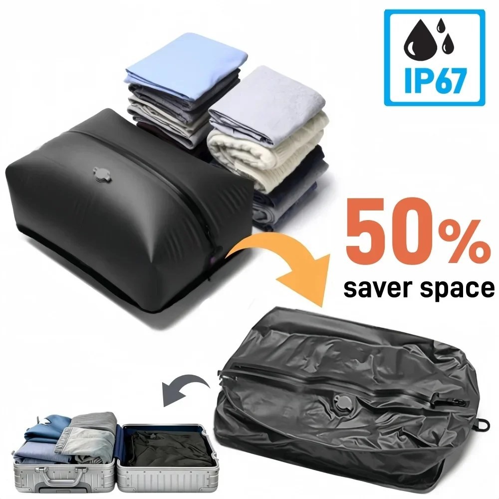 Closiq Packing Cubes Travel – Waterproof Compression Storage, Home and Travel Luggage Organizer