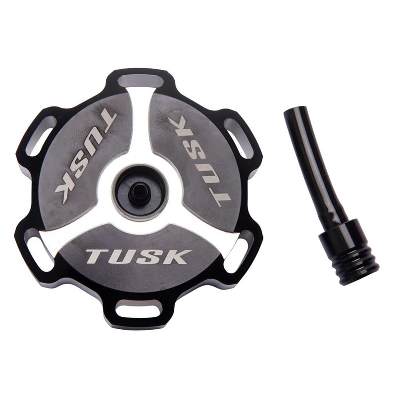 Tusk Billet Aluminum Gas Cap Black Machined For HONDA CRF450R-S