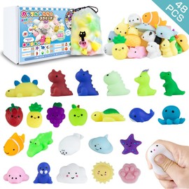 Squeeze Animal Stress Reliever Goods (48 Piece Animal Type) Squeeze Set, Children's Giveaway, Toy, Squeeze, Squishy Animals, Party Bag, Filler, Animals, Cute, Low Rise, Soft, Festival, Summer