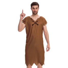 TMSD - Disfraz de Halloween para hombre, color café, talla XXL