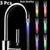 Faucet 3 Pcs LED Water Stream Faucet Light 7 Colors