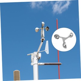 Kisangel 3-Cup Wind Speed Meter Cup Metal Anemometer Sensor for Weather Observation