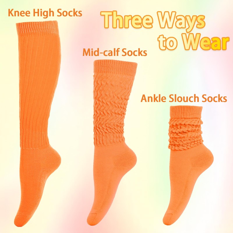 Gvhntk Slouch Socks Women 80s 90s Scrunch Socks Extra Long