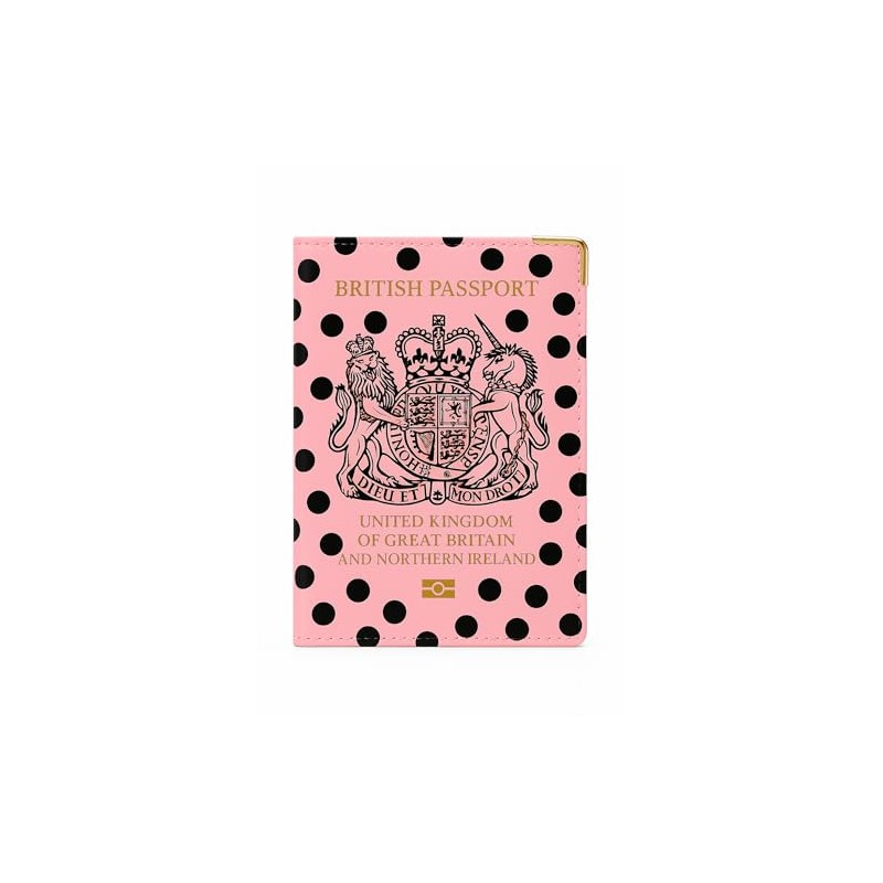 ORCHIDS British Passport Wallet PU Leather Passport Holder Cover for