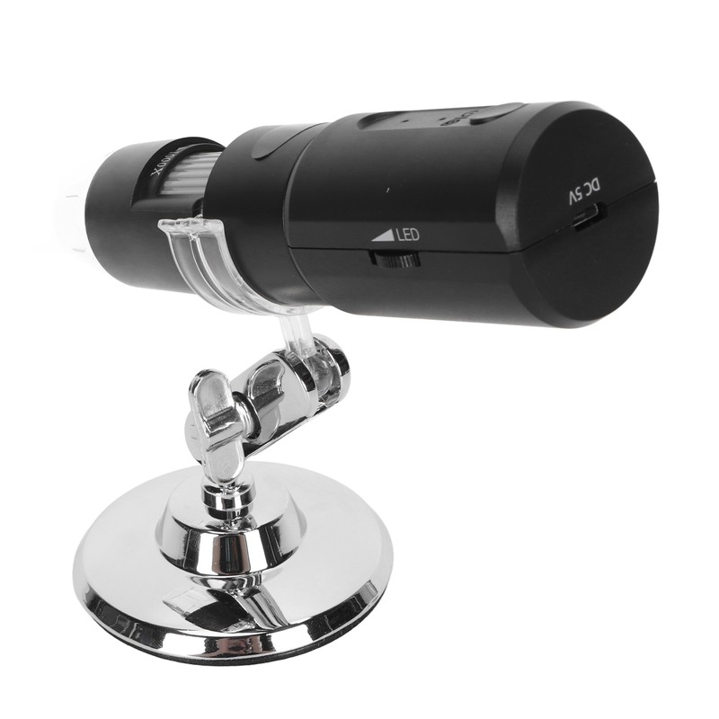 Portable Microscope USB 50X‑1000X Magnification 640x480P Resolution 360 Degree Rotatable