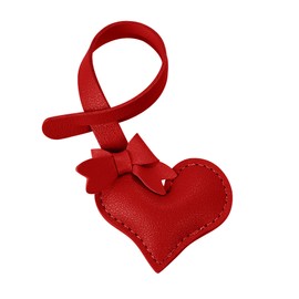 Tonecraft Heart, Ribbon, Bag Charm, Simple, Orthodox, Popular, Stylish, Cute, Microfiber Leather, Squishy