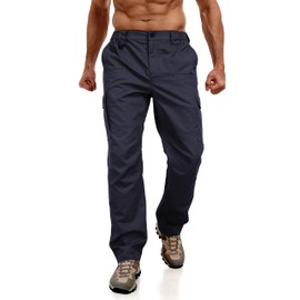 Lzzidou Men's Tactical Cargo Pants Ripstop Lightweight Work Pants Water Resistant Outdoor Hiking Pants with Multi Pockets