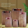 Mini Clipboard Set with Base - Hardwood Walnut Material, Portable