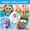 Swim Goggles for Kids 3-15, Anti-Fog, Anti-UV, No Leak, Wide