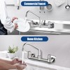 Rnatflu Commercial Sink Faucet with 8 Inch Swivel Spout -