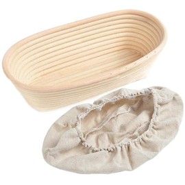 Fermentation Bread Basket, Bakery Basket Oval Rattan Bread Proofing Baskets Tools Bread Proofing Basket Bread Basket for Making Traditional Bread (15 * 8 * 5 cm)