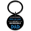 QUIHUD Son In Law Christmas Gifts Birthday Christmas Keychain Son