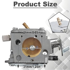 Qiuwanzia 1110-120-0609 Carburetor for 041 041AV Gas Chainsaw 041 Farm Boss Chainsaw Replace Parts 1110 120 0609 11101200609 with Air Filter Fuel Lines Spark Plug