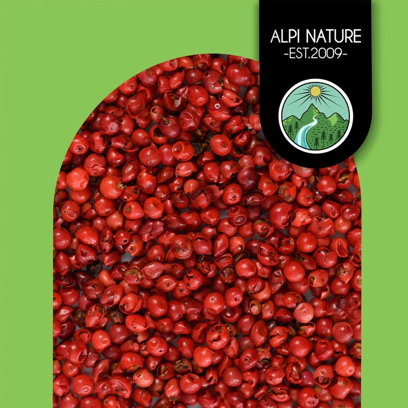 Pink pepper whole (250g, 8.8oz), pink peppercorns 100% natural, without