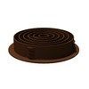 10 x Brown Plastic 70mm Round Soffit Air Vents/Upvc Push