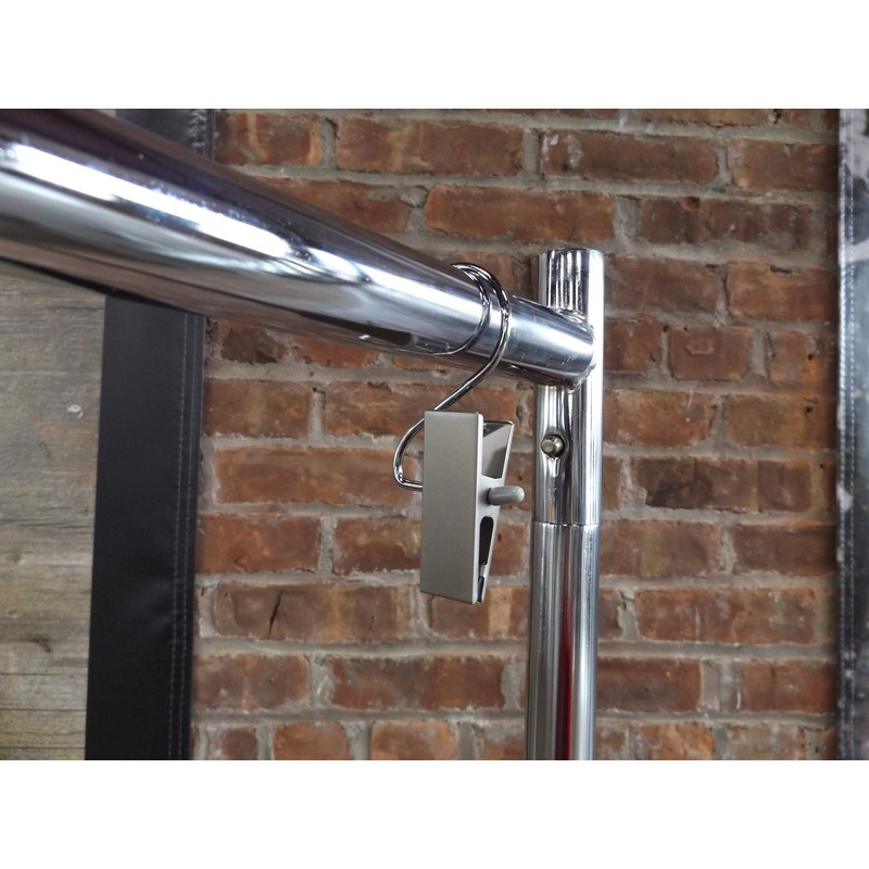 NAHANCO 610EC12 Boot Clip Hanger, Brushed Chrome, Metal Clip, 4.5”