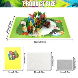Easter Card 3D Pop Up Greeting Card, 3D Easter Cards with Envelope, 3D Card Easter, Easter Cards 3D Cards Pop Up Greeting Cards, DIY Greeting Card