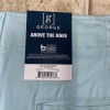 George NWT Mens George Aqua Cloud Flat Front Above The