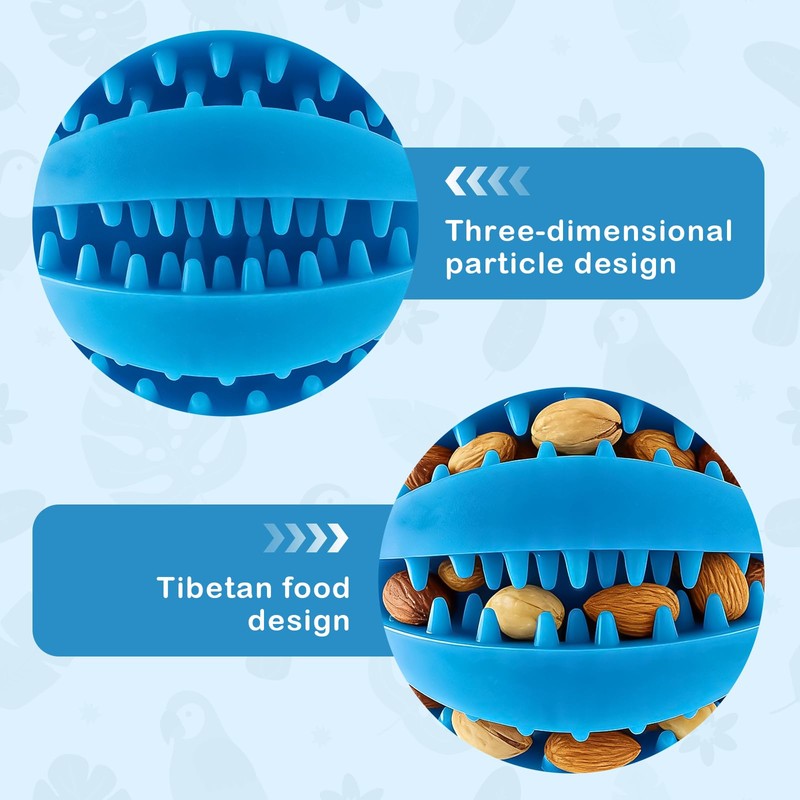 KCMOSGI 2 PCS Parrot Feeder Chew Toy Balls, Bird Treat