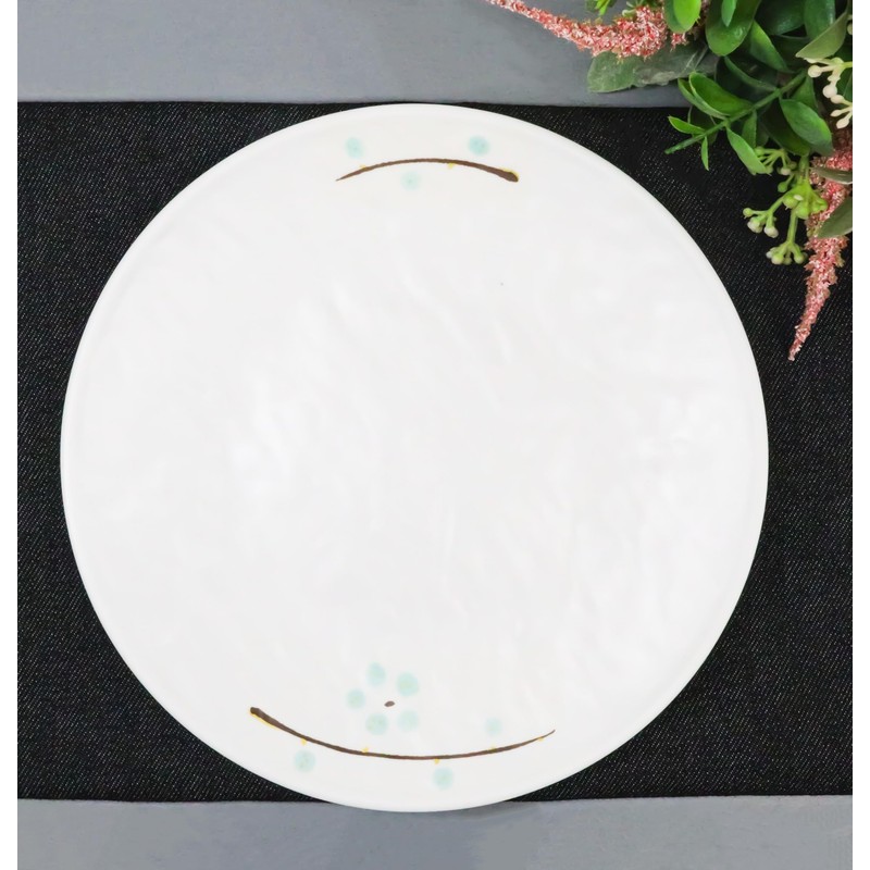 Ebros Gift Modern Yukino Hana Snow Flowers Melamine Dinnerware Serveware