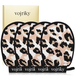 Vojriky Durable Body Scrub, Dead Skin Remover & Body Scrubber Exfoliator, Body Exfoliating Gloves for Shower, washcloth exfoliating, exfoliating glove for Smooth Skin 4PCS