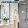 15lb Large Suction Cup Hooks for Shower, No-Drill Towel Hooks